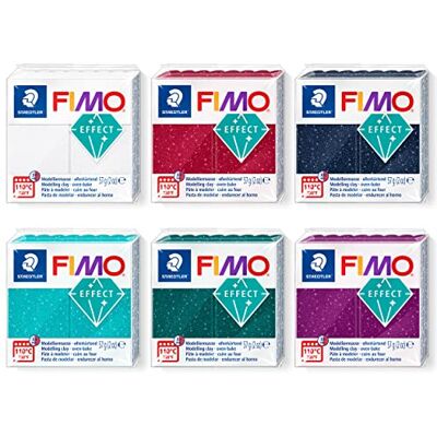 STAEDTLER FIMO Effect Modelling Clay 6 Blocks in Galaxy Colours of 57 g Each Smooth Oven Hardening Clay for Crafts and Modelling Jewellery and Decorative Accessories STAEDTLER FIMO Effect Modelling Clay 6 Blocks in Galaxy Colours of 57 g Each Smooth Oven Hardening Clay for Crafts and Modelling Jewellery and Decorative Accessories