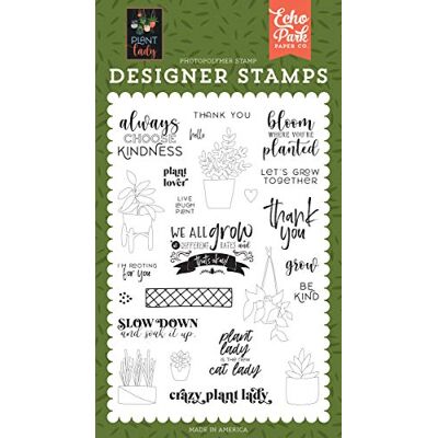 Echo Park Paper Plant Lady Stamps Plant LOVR Echo Park Paper Plant Lady Stamps Plant LOVR