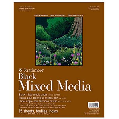 Strathmore 400 Series 11" x 14" schwarz - Art Paper Strathmore 400 Series 11" x 14" schwarz - Art Paper