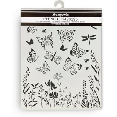Stamperia Thick Stencils for Scrapbooking, Albums, Card Making, Bullet Journalling and More, Butterflies, Flexible Material, Easy to Clean, Perfect for Hobbies, Crafts, and Gifting (Lavender) Stamperia Thick Stencils for Scrapbooking, Albums, Card Making, Bullet Journalling and More, Butterflies, Flexible Material, Easy to Clean, Perfect for Hobbies, Crafts, and Gifting (Lavender)