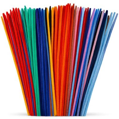 Springboard Supplies Springboard Luxury Cotton Pipe Cleaners 30cm (250 Pack), Soft Coloured Chenille Stems for Kids Art, EYFS Classroom Crafts & Modelling Springboard Supplies Springboard Luxury Cotton Pipe Cleaners 30cm (250 Pack), Soft Coloured Chenille Stems for Kids Art, EYFS Classroom Crafts & Modelling