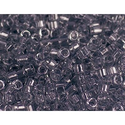 INNSPIRO Japanese Beads Cylinder Treasure Clear Grey 3.3mm.8/0 100g. INNSPIRO Japanese Beads Cylinder Treasure Clear Grey 3.3mm.8/0 100g.