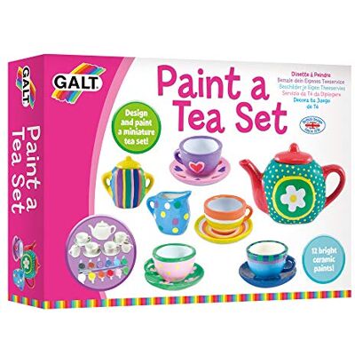 Galt Paint a Tea Set – 11 Piece Mini Tea Party Set, Ages 5 Years Plus Kids Craft Kit and Children’s Tea Set with 12 Rainbow Ceramic Paints Arts and Crafts for Kids Creativity and Motor Skills Galt Paint a Tea Set – 11 Piece Mini Tea Party Set, Ages 5 Years Plus Kids Craft Kit and Children’s Tea Set with 12 Rainbow Ceramic Paints Arts and Crafts for Kids Creativity and Motor Skills