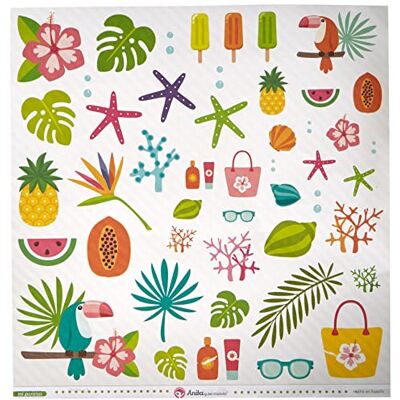 Anita y Su Mundo Anita and Su Mundo Mi Paradise Collection Scrapbooking Papers, Paper, Cutters, 12 x 12 Inches Anita y Su Mundo Anita and Su Mundo Mi Paradise Collection Scrapbooking Papers, Paper, Cutters, 12 x 12 Inches