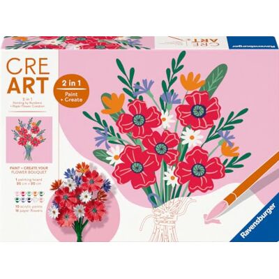 Ravensburger CreArt Paint by Numbers Flowers Ravensburger CreArt Paint by Numbers Flowers
