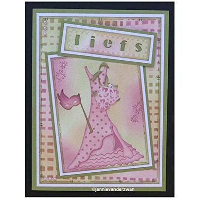 Nellie's Choice Cutting Die Set – Wedding – Cutting Die – from 1.4 x 3.5 cm to 4.3 x 9 cm – 5 Pieces – for Card Crafts – Craft Accessories for Scrapbooking Nellie's Choice Cutting Die Set – Wedding – Cutting Die – from 1.4 x 3.5 cm to 4.3 x 9 cm – 5 Pieces – for Card Crafts – Craft Accessories for Scrapbooking