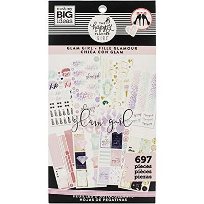 me & my BIG ideas Happy Planner STCKRS, Glam Girl, 697/Pkg, One Size me & my BIG ideas Happy Planner STCKRS, Glam Girl, 697/Pkg, One Size