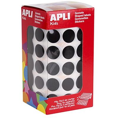 APLI Kids Gomets Roll Round Ø 15 mm Black APLI Kids Gomets Roll Round Ø 15 mm Black