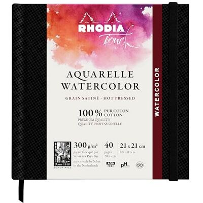 Rhodia Fontaine Watercolor Book - Watercolor Paper Rhodia Fontaine Watercolor Book - Watercolor Paper