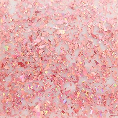 Incudo Rose Gold Transparent Chunky Glitter Acrylic Sheet 250x150x3mm Incudo Rose Gold Transparent Chunky Glitter Acrylic Sheet 250x150x3mm
