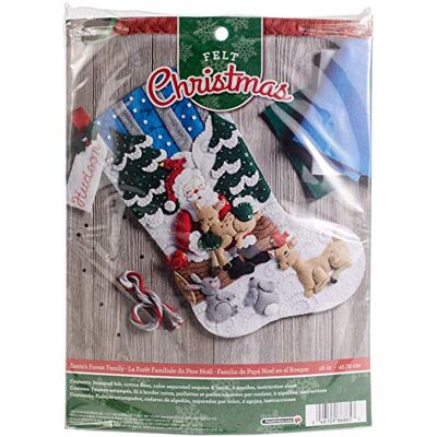Bucilla Plaid Enterprises Felt Applique KIT Forest FAM, Cotton, Multi, One Size Bucilla Plaid Enterprises Felt Applique KIT Forest FAM, Cotton, Multi, One Size