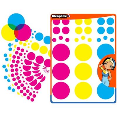 Cléopâtre CLEOPATRE Translucent Round Stickers Colour Learning Circle 3 Colours Pack of 18 Sheets (540 Stickers) Cléopâtre CLEOPATRE Translucent Round Stickers Colour Learning Circle 3 Colours Pack of 18 Sheets (540 Stickers)