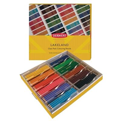 Derwent Lakeland Jumbo Colouring Pencils for Kids School Pack of 144 Coloured Pencils, Kids Colouring Pencils for Arts and Crafts, Assorted Colours, Class Pack, School Supplies, Bulk Pencil Set Derwent Lakeland Jumbo Colouring Pencils for Kids School Pack of 144 Coloured Pencils, Kids Colouring Pencils for Arts and Crafts, Assorted Colours, Class Pack, School Supplies, Bulk Pencil Set