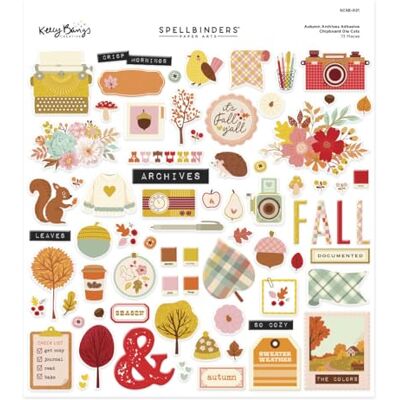 Spellbinders Autumn Archives Chipboard Die Cut Stickers from the Autumn Archives Collection by Kelly Bangs Spellbinders Autumn Archives Chipboard Die Cut Stickers from the Autumn Archives Collection by Kelly Bangs