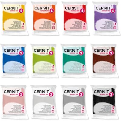 Cernit CE0900012K01C Pack 12 Polymer Clay,Primary & Secondary Colours 56g Cernit CE0900012K01C Pack 12 Polymer Clay,Primary & Secondary Colours 56g