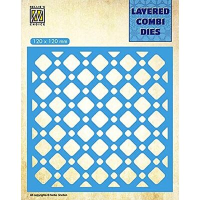 Nellie's Choice Cutting Christmas Cubes B-12 x 12 cm Layered Die-Card Making Supplies-Metal Dies for Scrapbooking, DIY and Paper Crafts, Blue, 120x120mm Nellie's Choice Cutting Christmas Cubes B-12 x 12 cm Layered Die-Card Making Supplies-Metal Dies for Scrapbooking, DIY and Paper Crafts, Blue, 120x120mm