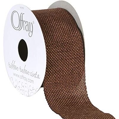 Berwick Offray 1.5" Wide Rustic Saddle Polyester Ribbon, Mud Pie Brown, 3 Yards Berwick Offray 1.5" Wide Rustic Saddle Polyester Ribbon, Mud Pie Brown, 3 Yards