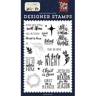 Echo Park Paper Company Stamp, Red, Green, Tan, Gold, Navy Echo Park Paper Company Stamp, Red, Green, Tan, Gold, Navy