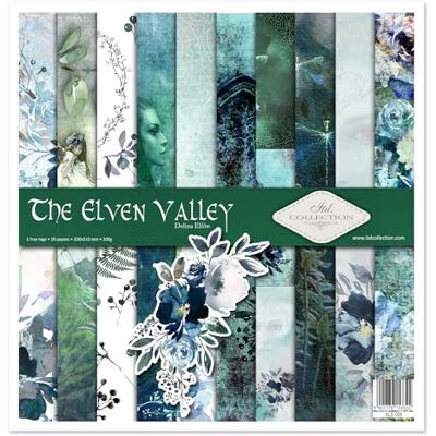 ITD Collection Decoupage Paper Package Decopatch Paper 310 x 320 mm Scrapbooking Decorative Paper for DIY Albums Bullet Journals (The Elven Valley, SLS-005) ITD Collection Decoupage Paper Package Decopatch Paper 310 x 320 mm Scrapbooking Decorative Paper for DIY Albums Bullet Journals (The Elven Valley, SLS-005)