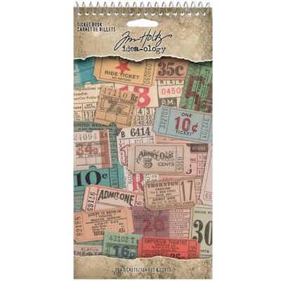 Advantus Tim Holtz Ticket Book IDEA-OLO 335/PKG, One Size Advantus Tim Holtz Ticket Book IDEA-OLO 335/PKG, One Size