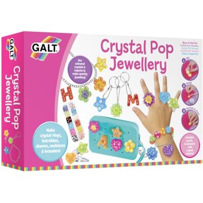 Galt Crystal Pop Jewellery, Kids Necklace & Bracelet Making Kit, Ages 8 + Make Your Own Personalised Accessories, Rings, Hair Slides & Charms – DIY Crystal Maker & Flower Beads, Children’s Craft Set Galt Crystal Pop Jewellery, Kids Necklace & Bracelet Making Kit, Ages 8 + Make Your Own Personalised Accessories, Rings, Hair Slides & Charms – DIY Crystal Maker & Flower Beads, Children’s Craft Set