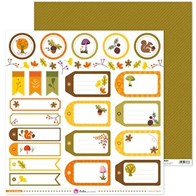 Anita y Su Mundo Anita and Su Mundo Collection in The Forest Scrapbooking Papers, Paper, Labels, 12" x 12 Anita y Su Mundo Anita and Su Mundo Collection in The Forest Scrapbooking Papers, Paper, Labels, 12" x 12