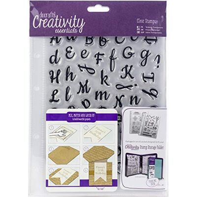 Papermania Creativity essentials A5 Clear Stamp Set 67 Pieces Script Alphabet Papermania Creativity essentials A5 Clear Stamp Set 67 Pieces Script Alphabet