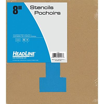 Headline Sign 107 Stencil Set, 8-Inch Numbers 0-9 Headline Sign 107 Stencil Set, 8-Inch Numbers 0-9