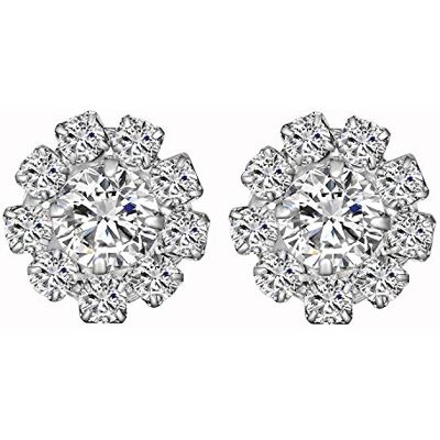 ALEXCRAFT 24PCS Rhinestone Buttons for Crafting Silver Crystal Flower Button Embellishments Crafting Set for Sewing Knitting Cardigan Clothing Wedding Decoration ALEXCRAFT 24PCS Rhinestone Buttons for Crafting Silver Crystal Flower Button Embellishments Crafting Set for Sewing Knitting Cardigan Clothing Wedding Decoration