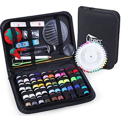 Uten Sewing Kit 128PCS DIY Supplies Organizer Filled with Scissors Thimble Thread Sewing Needles Tape Measure for Beginner, Traveler and Emergency Clothing Fixes Uten Sewing Kit 128PCS DIY Supplies Organizer Filled with Scissors Thimble Thread Sewing Needles Tape Measure for Beginner, Traveler and Emergency Clothing Fixes