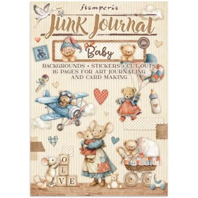 Stamperia Junk Journal Stickers, Cut-Outs, and Backgrounds for Scrapbooks, Albums, Card Making, Bullet Journalling and More, Perfect for Hobbies, Crafts, and Gifting (Baby) Stamperia Junk Journal Stickers, Cut-Outs, and Backgrounds for Scrapbooks, Albums, Card Making, Bullet Journalling and More, Perfect for Hobbies, Crafts, and Gifting (Baby)