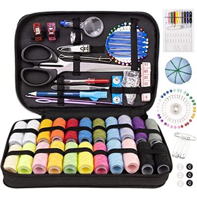 talerluv Needle and Thread Sewing Kit for Adults, Basic Hand Sewing Starter Set for Beginner, Travel, Small Fixes and Emergency Repairs, DIY Sewing Tools Supplies talerluv Needle and Thread Sewing Kit for Adults, Basic Hand Sewing Starter Set for Beginner, Travel, Small Fixes and Emergency Repairs, DIY Sewing Tools Supplies