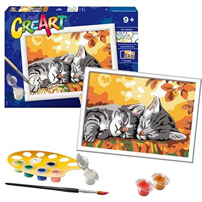 Ravensburger CreArt Autumn Kitties Paint by Numbers for Children Painting Arts and Crafts Kits for Ages 9 Years Up Ravensburger CreArt Autumn Kitties Paint by Numbers for Children Painting Arts and Crafts Kits for Ages 9 Years Up