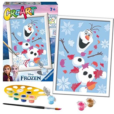 Ravensburger CreArt Disney Frozen Olaf Paint By Numbers Kits for Children & Adults Ages 7 Years Up Kids Craft Set Ravensburger CreArt Disney Frozen Olaf Paint By Numbers Kits for Children & Adults Ages 7 Years Up Kids Craft Set