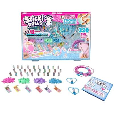 STICKI ROLLS Sticki Station S3, Wearable Shareable Sticker Bracelet Jewellery Kit STICKI ROLLS Sticki Station S3, Wearable Shareable Sticker Bracelet Jewellery Kit