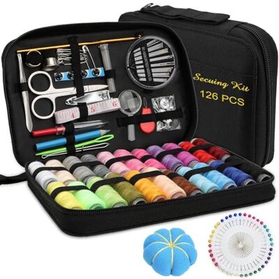 Marcoon Sewing Kit, DIY Sewing Supplies with Sewing Accessories, Portable Mini Sewing Kit for Beginner, Traveller and Emergency Clothing Fixes, with Premium Black Carrying Case (B) Marcoon Sewing Kit, DIY Sewing Supplies with Sewing Accessories, Portable Mini Sewing Kit for Beginner, Traveller and Emergency Clothing Fixes, with Premium Black Carrying Case (B)