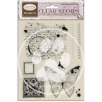 Stamperia Acrylic Stamp for Scrapbooks, Albums, Cards, Bullet Journals and More, Transparent, Long Lasting, Easy to Clean, Perfect for Crafts and Gifting (Quiet Days, Butterfly) Stamperia Acrylic Stamp for Scrapbooks, Albums, Cards, Bullet Journals and More, Transparent, Long Lasting, Easy to Clean, Perfect for Crafts and Gifting (Quiet Days, Butterfly)