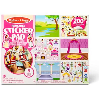 Melissa & Doug Reusable Sticker Pad Princess Castle: Activity Books Coloring/Painting/Stickers Melissa & Doug Reusable Sticker Pad Princess Castle: Activity Books Coloring/Painting/Stickers