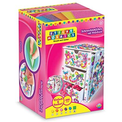 Sticky Mosaics Journal and Jewelry Box Craft Kit Sticky Mosaics Journal and Jewelry Box Craft Kit