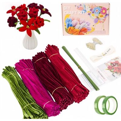 Woobroo 400PCS Pipe Cleaners for Craft Flowers, Macaron Pipe Cleaners Set for Floral Arrangements and Art Projects (Rosé) Woobroo 400PCS Pipe Cleaners for Craft Flowers, Macaron Pipe Cleaners Set for Floral Arrangements and Art Projects (Rosé)