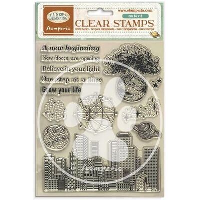 Stamperia Acrylic Stamp for Scrapbooks, Albums, Cards, Bullet Journals and More, Transparent, Long Lasting, Easy to Clean, Perfect for Crafts and Gifting (A New Beginning) Stamperia Acrylic Stamp for Scrapbooks, Albums, Cards, Bullet Journals and More, Transparent, Long Lasting, Easy to Clean, Perfect for Crafts and Gifting (A New Beginning)