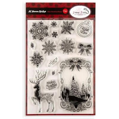 Dawn Bibby Creations Art Nouveau. Winter Wonderland Stamp Dawn Bibby Creations Art Nouveau. Winter Wonderland Stamp