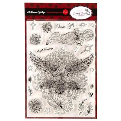 Dawn Bibby Creations Art Nouveau. Holy Night Angel Stamp Dawn Bibby Creations Art Nouveau. Holy Night Angel Stamp
