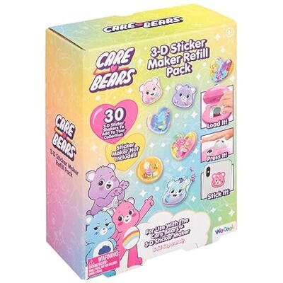 Paladone Care Bears 3D Sticker Maker Refill Pack, Make 30+ Shaker Stickers with Gems, Sprinkles & Backgrounds, Compatible with Cheer Bear Sticker Maker (Sold Separately), Fun Craft Kit for Kids Paladone Care Bears 3D Sticker Maker Refill Pack, Make 30+ Shaker Stickers with Gems, Sprinkles & Backgrounds, Compatible with Cheer Bear Sticker Maker (Sold Separately), Fun Craft Kit for Kids