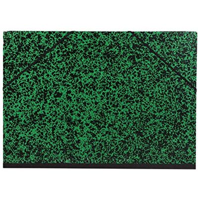 Clairefontaine Ref 93244C Annonay Art Folder 50x70cm Size, Elastic Strap Closure, 30mm Spine, White Paper Lining, Acid Free Suitable for Transporting Artwork, Green Clairefontaine Ref 93244C Annonay Art Folder 50x70cm Size, Elastic Strap Closure, 30mm Spine, White Paper Lining, Acid Free Suitable for Transporting Artwork, Green