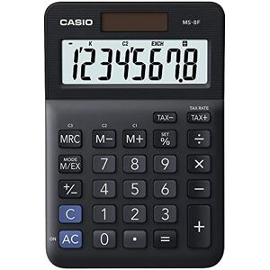 Casio MS-8F Desk Calculator 8-Digit, Tax, Currency Casio MS-8F Desk Calculator 8-Digit, Tax, Currency