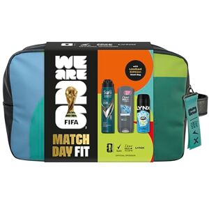 DOVE MEN + CARE Dove, Lynx, Sure Gift Set Washbag for Him with an advanced anti-perspirant, body wash, body spray & limited edition wash bag Match Day Fit for him 3 piece DOVE MEN + CARE Dove, Lynx, Sure Gift Set Washbag for Him with an advanced anti-perspirant, body wash, body spray & limited edition wash bag Match Day Fit for him 3 piece