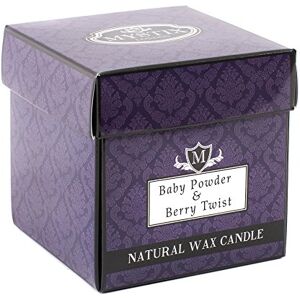 Mystix London Baby Powder & Berry Twist Scented Candle Large 29cl Best Aroma for Home, Kitchen, Living Room and Bathroom Perfect as a Gift Reusable Glass Jar Mystix London Baby Powder & Berry Twist Scented Candle Large 29cl Best Aroma for Home, Kitchen, Living Room and Bathroom Perfect as a Gift Reusable Glass Jar
