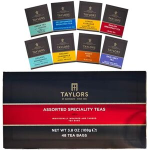 Taylors of Harrogate Assorted Speciality Teas Selection Gift Box, 8 Flavours (Total of 48 Tea Bags) Taylors of Harrogate Assorted Speciality Teas Selection Gift Box, 8 Flavours (Total of 48 Tea Bags)