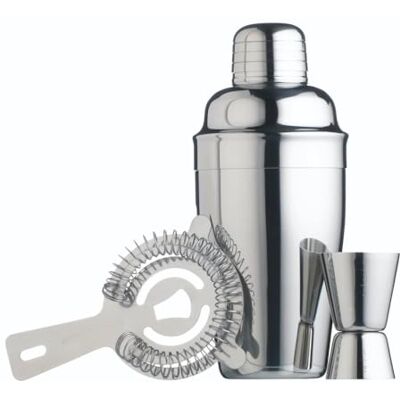 BarCraft KCDLBSET3 Cocktail Making Set with Recipe Leaflet in Gift Box, Stainless Steel, 3 Pieces BarCraft KCDLBSET3 Cocktail Making Set with Recipe Leaflet in Gift Box, Stainless Steel, 3 Pieces